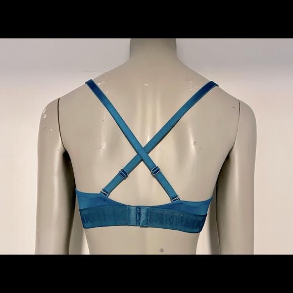 EUC VICTORIAS SECRET PINK PUSH UP PADDED BRA 32 DD - Picture 3 of 7